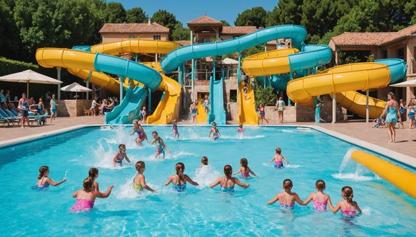 Jeux d'eau pour familles à fréjus : le parc aquatique d'holiday green